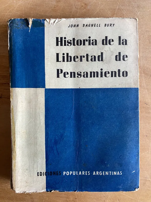 Tapa de Historia de la libertad de pensamiento - Bagnell Bury (3a9)