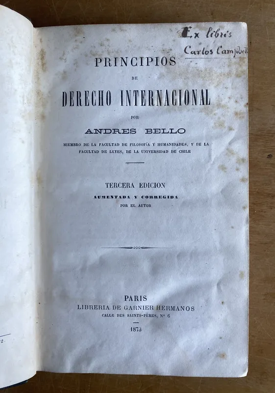 Principios de derecho internacional - Bello, Andres (3b1)