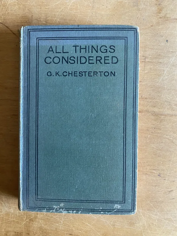 All things considered - Chesterton, G.K. (3b1)