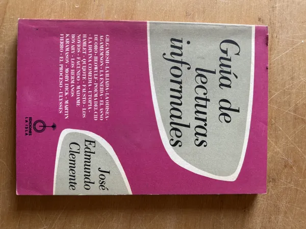 Guia de lecturas informales - Clemente, Jose Edmundo (2u5)