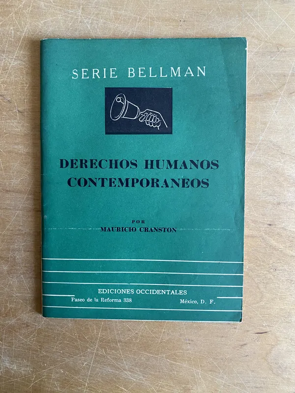 Tapa de Derechos humanos contemporaneos - Cranston, Mauricio (3a6)