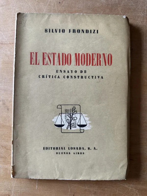 Tapa de El estado moderno - Frondizi, Silvio (3f1)