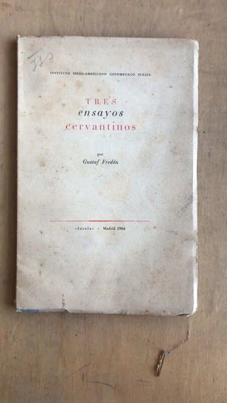 Tres Ensayos Cervantinos - Freden, Gustavo (n5)
