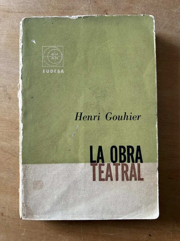 Tapa de LA obra teatral - Gouhier, Henri (3c4)