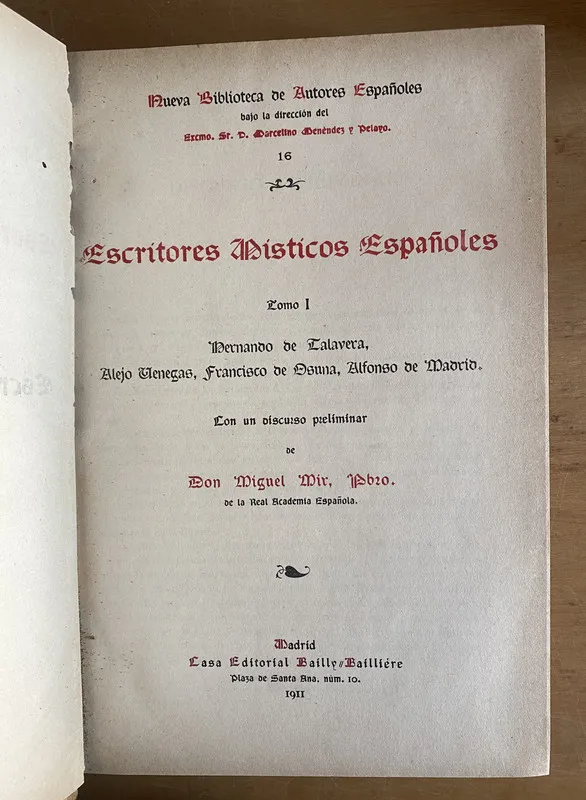 Escritores Misticos españoles I - Hernando de Talavera (3b3