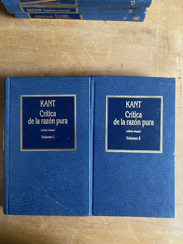 Tapa de Crítica de la razon pura (Volumen I y II) - Kant (3a1)