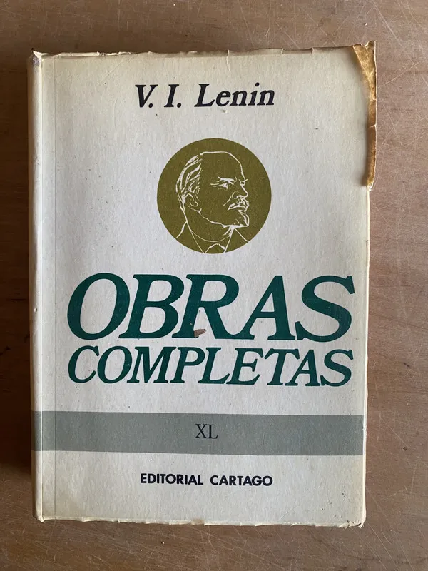 Tapa de Obras Completas xl - Lenin, (3e1)