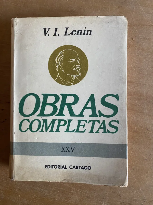 Tapa de Obras Completas xxv - Lenin, (3e1)