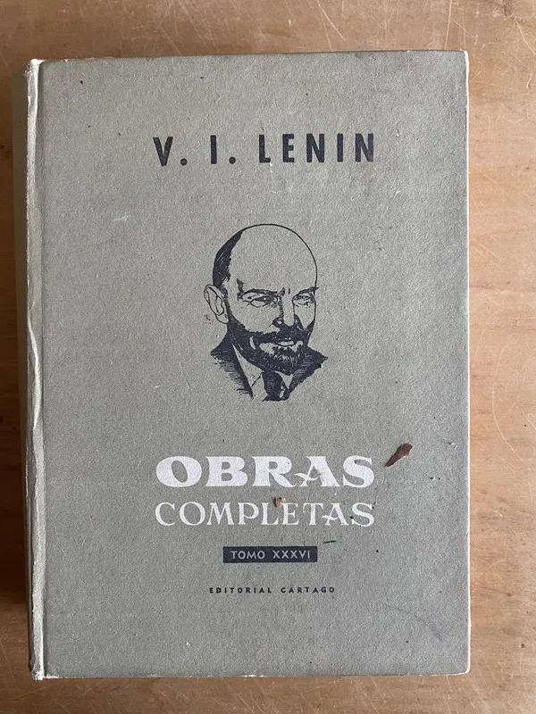 Tapa de Obras Completas xxxvi - Lenin, (3e2)
