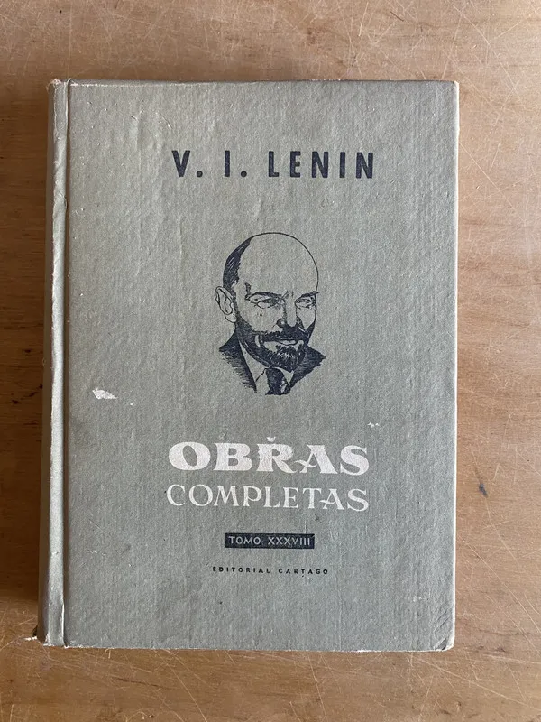 Tapa de Obras Completas xxxviii - Lenin, (3e2)