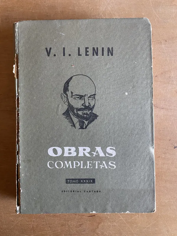 Tapa de Obras Completas xxxix - Lenin, (3e3)