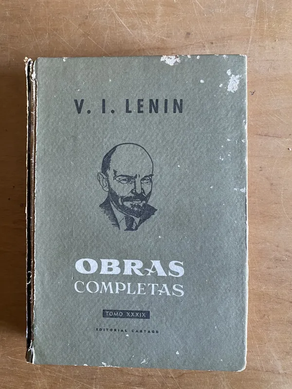 Tapa de Obras Completas xxxix - Lenin, (3e3)