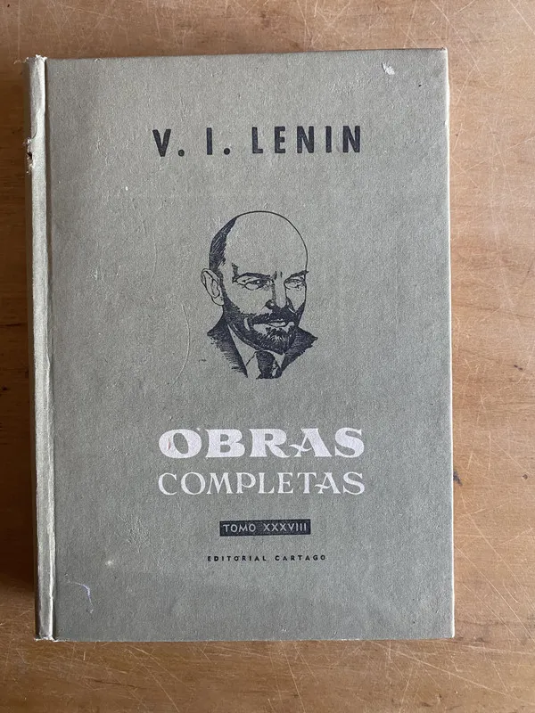 Tapa de Obras Completas xxxviii - Lenin, (3e3)