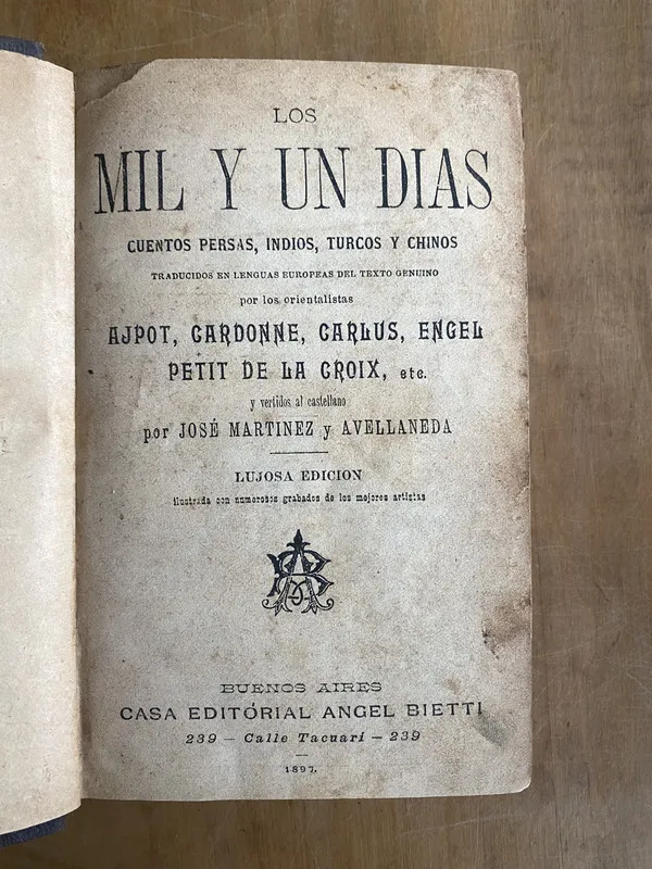 Los mil y un dias cuentos persas indios turcos y chinos (a5