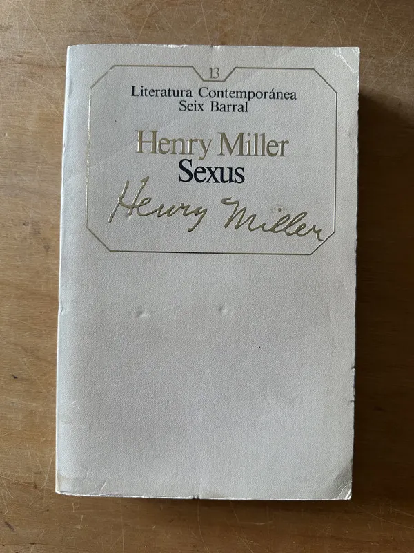 Tapa de Sexus - Miller, Henry (3f2)