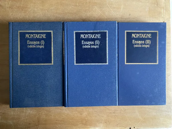 Tapa de Ensayos (I, II y III) - Montaigne (3a1)