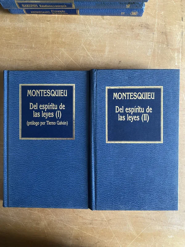 Del espiritu de las leyes 2 tomos - Montesquieu (3a1)