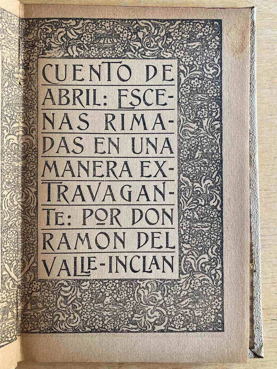 Cuento De Abril - Del Valle Inclan, Ramon (e2)