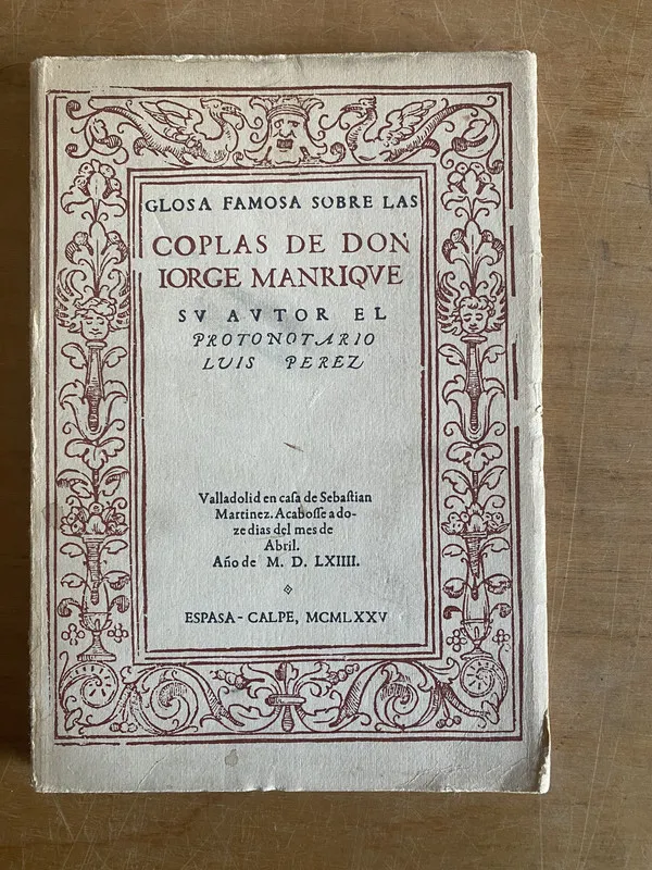 Glosa famosa sobre las coplas de Don J Manrique- Perez (3b8