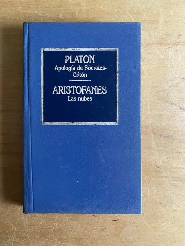 Tapa de Apologia de Sócrates-Critón - Platon; Aristofanes (3a1)