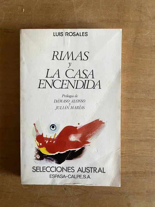 Tapa de Rimas y la casa encendida - Rosales, Luis (3b6)