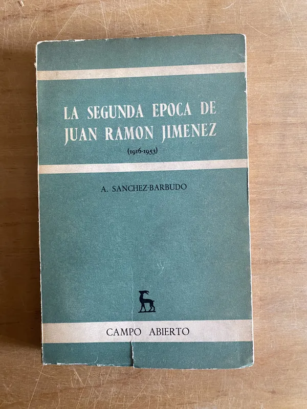 La segunda epoca de Juan Ramon Jimenez- Sanchez Barbudo(3b6