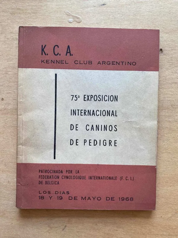 Tapa de 75a Exposicion Internacional De Caninos De Pedigre- Kca (y4)