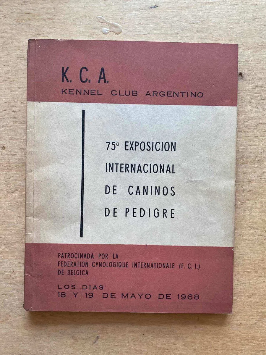 75a Exposicion Internacional De Caninos De Pedigre- Kca (y4)