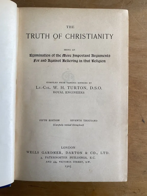 The truth of christianity - Turton (3a8)