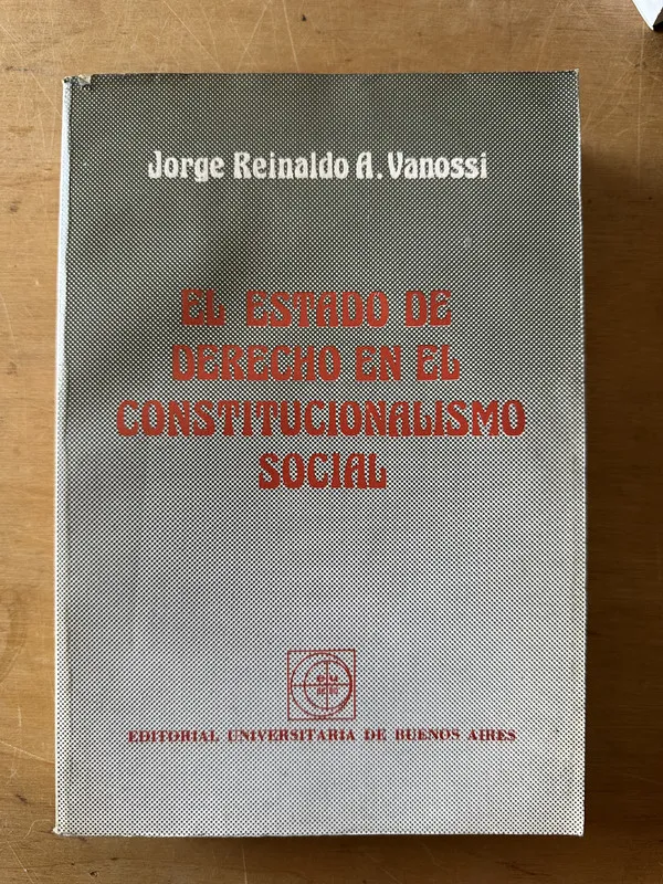El estado de derecho en el constitucionalismo- Vanossi (3c2