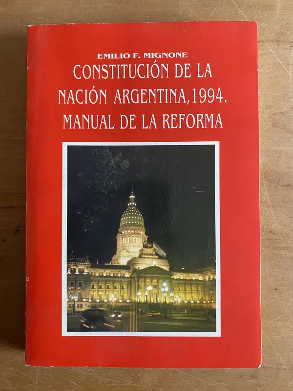 Tapa de Constitucion de la Nacion Argentina 1994- Mignone (2z8)