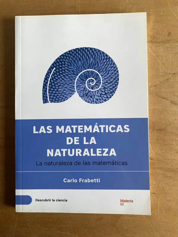 Tapa de Las matematicas de la naturaleza - Frabetti, Carlo (3a4)