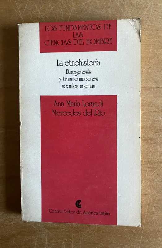 Tapa de La etnohistoria- Lorandi, Ana Maria; Del Rio, Mercedes (3a4