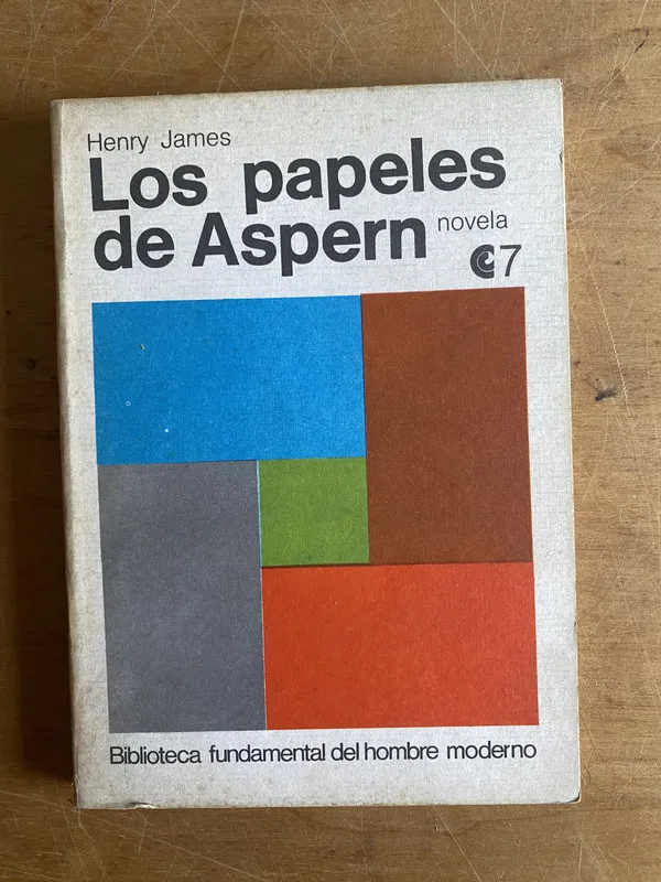 Tapa de Los papeles de Aspern - James, Henry (3a5)