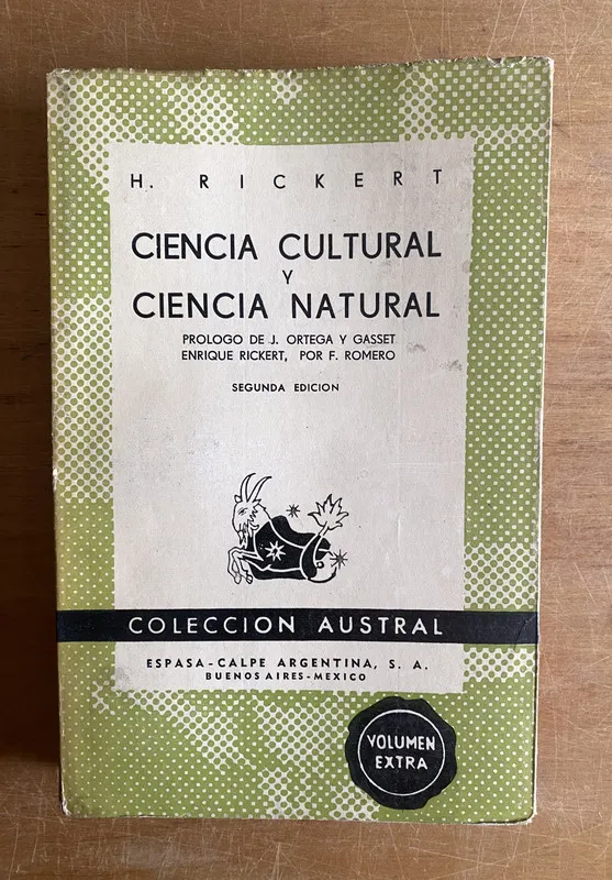 Ciencia cultural y ciencia natural - Rickert, H (3a5)