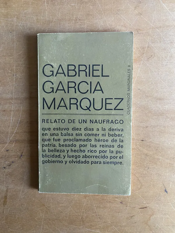 Tapa de Relato de un naufrago - Garcia Marquez, Gabriel (3d1)