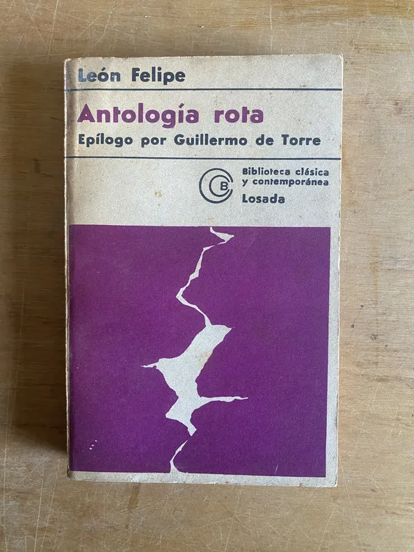 Tapa de Antologia rota - Leon, Felipe (3d4)