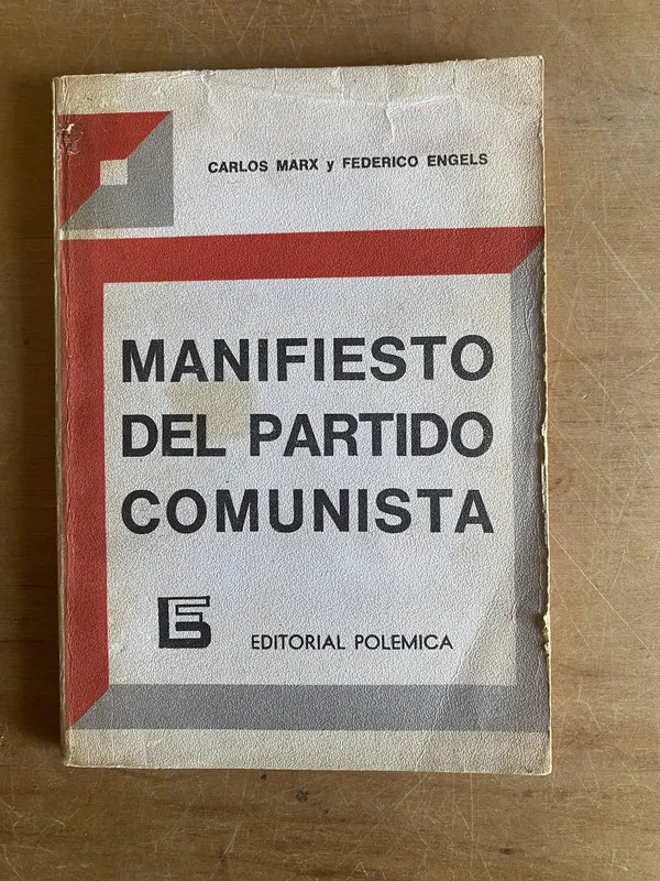 Tapa de Manifiesto del partido comunista - Marx; Engels (3d6)
