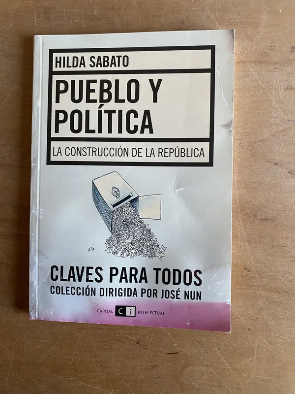Tapa de Pueblo y politica - Sabato, Hilda (3d7)