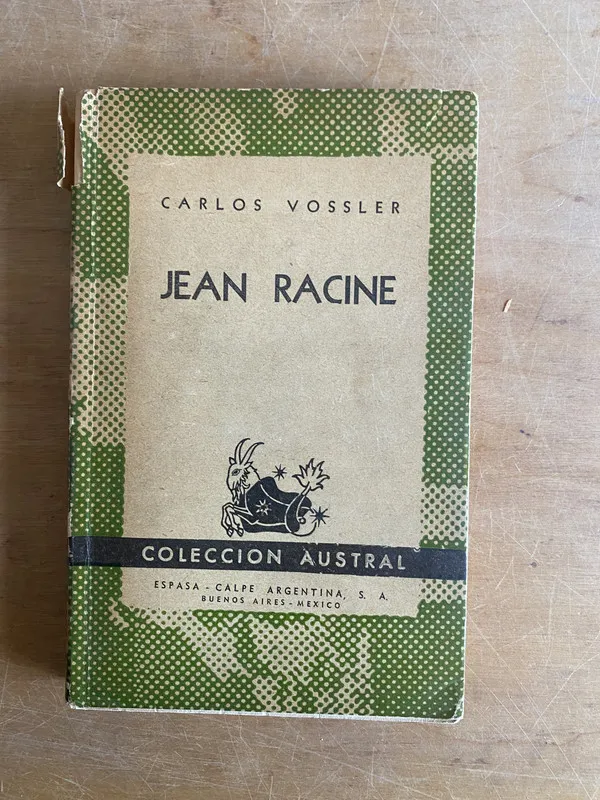 Tapa de Jean racine - Vossler, Carlos (3g2)