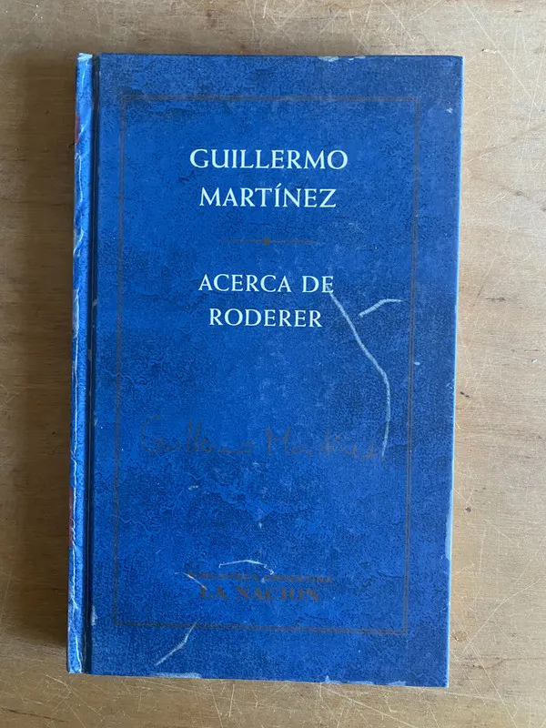 Tapa de Acerca de Roderer - Martinez, Guillermo (3g3)