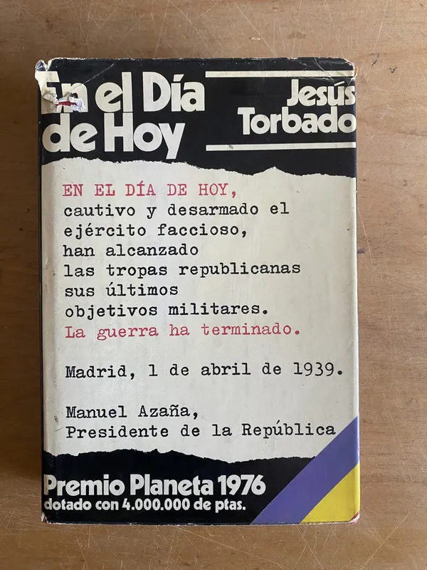 Tapa de En el dia de hoy. Cautivo y desarmado el ejer- Torbado (3g3