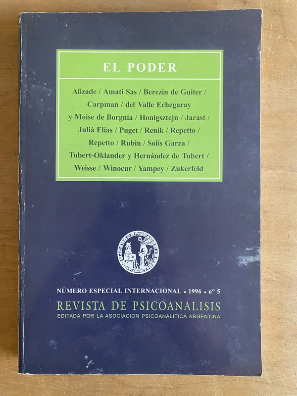 Tapa de El poder. Revista de Psicoanalisis- Alizade; Amati Sas (3g3