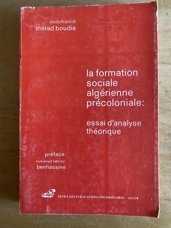 La formation sociale algerienne precolonia- Abdelhamid (3g7