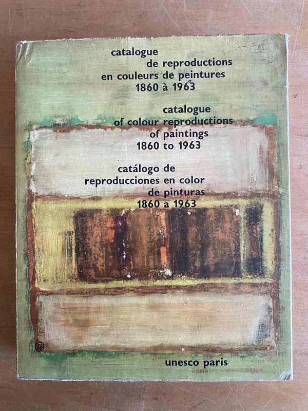Catalogue de reproductions en couleurs de peintures (3g8)