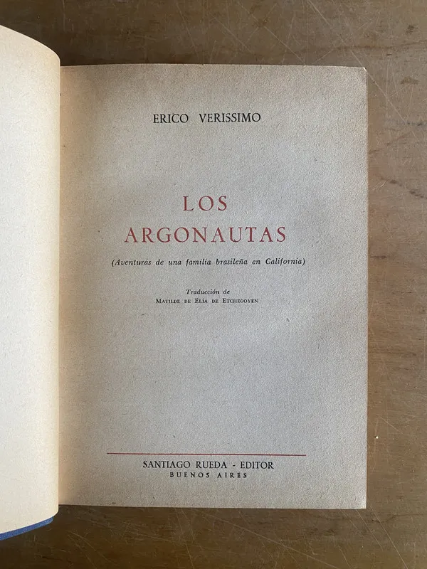 Los argonautas - Verissimo, Erico (3d9)