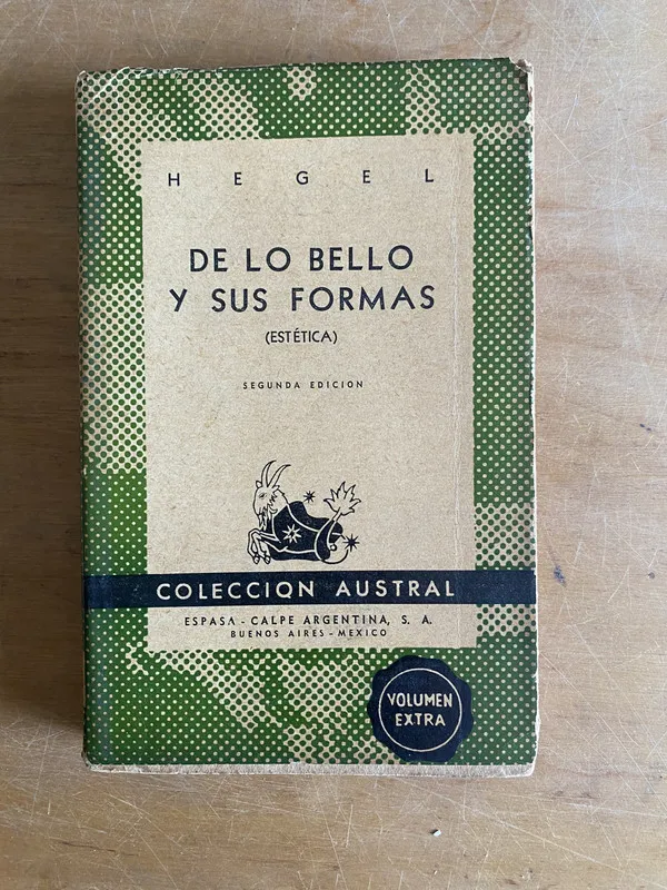 De lo bello y sus formas (estetica) - Hegel (3g2)