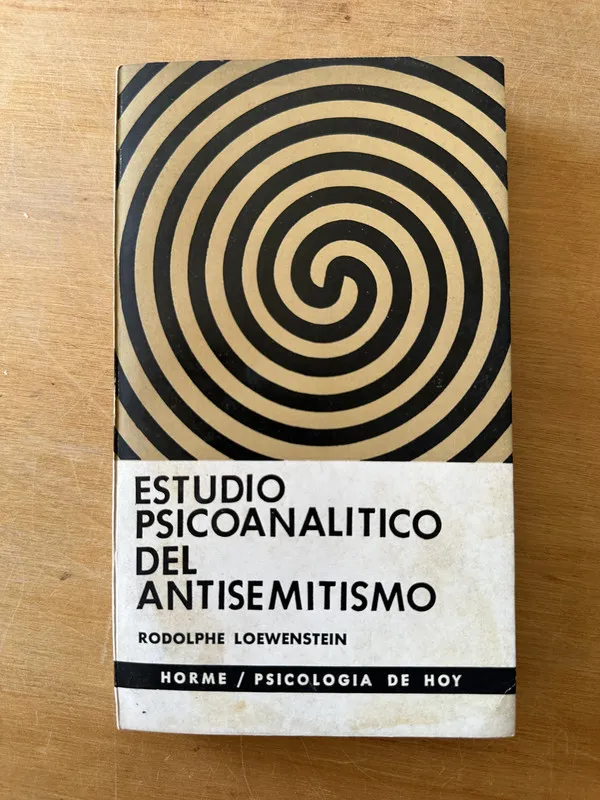 Tapa de Estudio Psicoanalitico del antisemitismo - Loewenstein (3i1