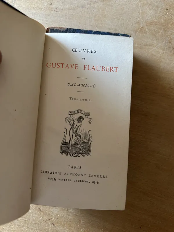 Tapa de Salammbo - Flaubert, G. (3i4)