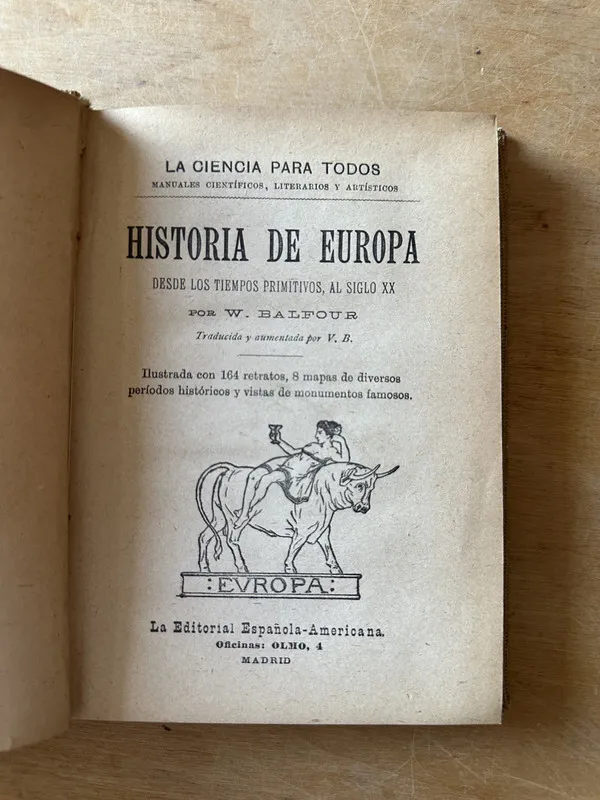 Historia de Europa - Balfour, W. (3i4)